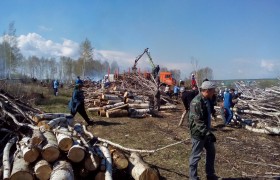 В Больших Кайбицах  - большой субботник